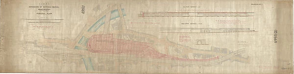 L&NWR Extension of Victoria Station Manchester General Plan [1880]