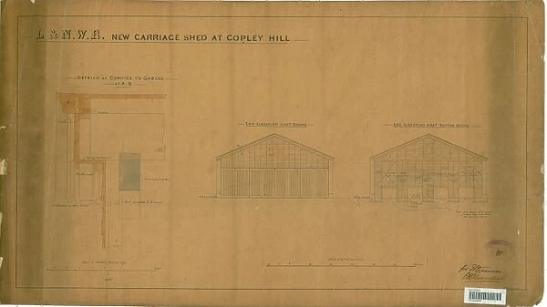 L&NWR New Carriage Shed at Copley Hill [1889]