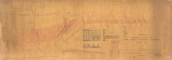 London and North Western Railway, Proposed enlargement of Liverpool Lime Street, General Plan [1874]