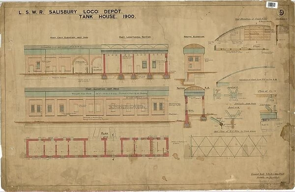 LSWR Salisbury Loco Depot Tank House 1900