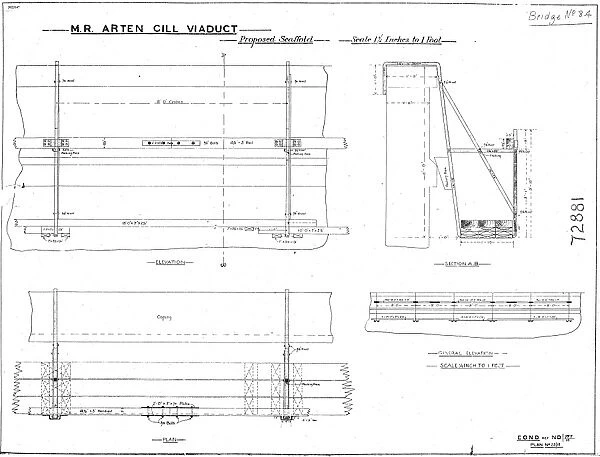 M. R Arten Gill Viaduct - Proposed Scaffold [N. D]