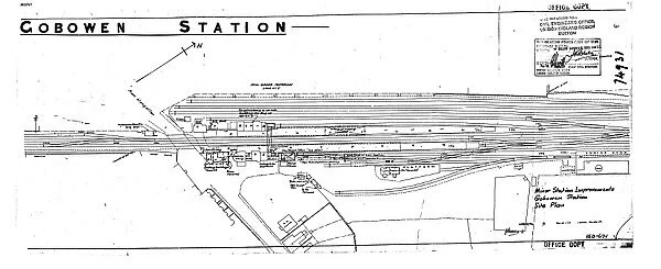 Minor Station Improvements - Gobowen Station Site Plan [1967]