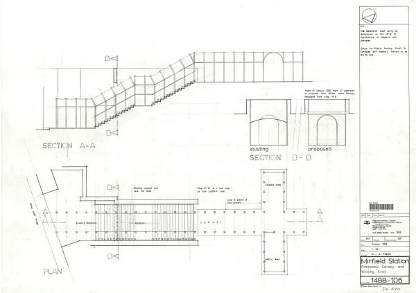 Mirfield Staiton Proposed Canopy and Waiting Area [1989]