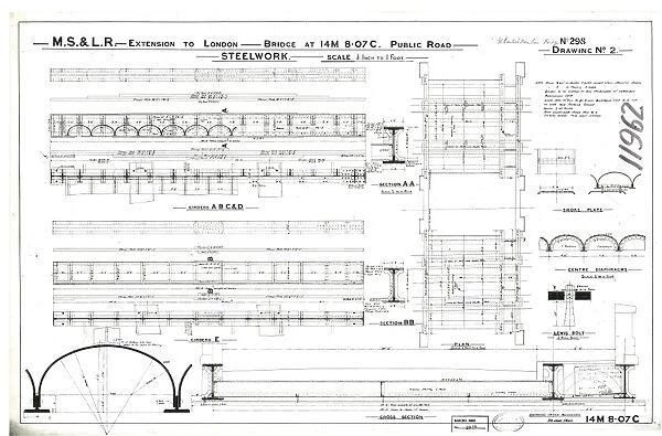 M.s & L. R Extension to London - Bridge at 14m 8. 07ch Public Road [1895]
