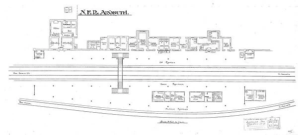 N. E. R Alnmouth Station Plan [c1909]