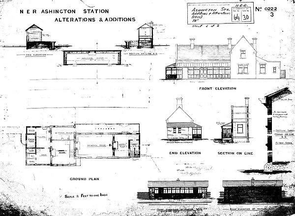 N. E. R Ashington Station Alterations and Additions [1895]