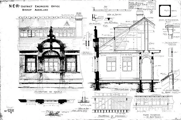 N. E. R Bishop Auckland - Former District Engineers Office [1901]