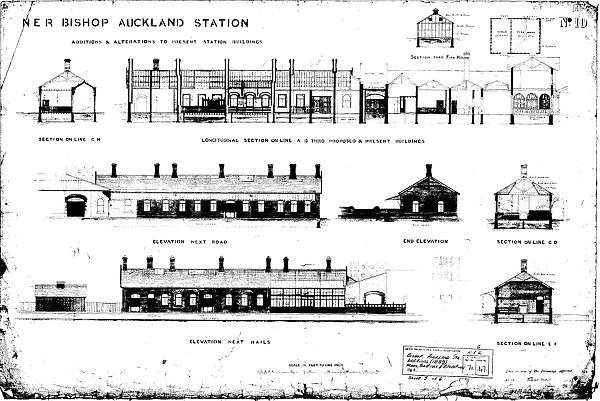 N. E. R Bishop Auckland Station Addtions and Alterations [1889]