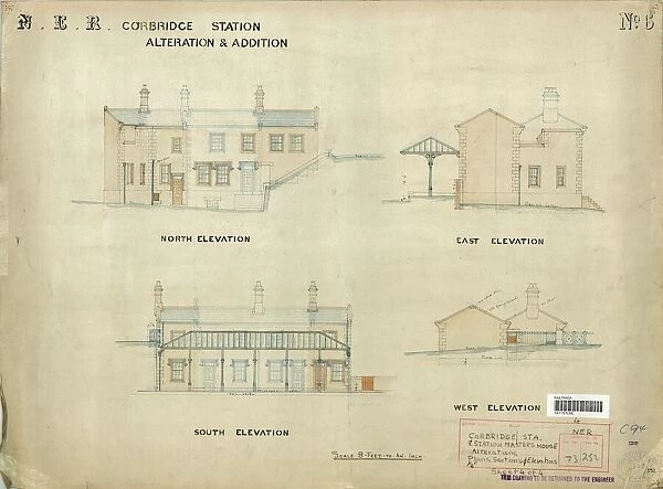 N. E. R Corbridge Station Alterations and Additions [N. D]