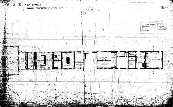 N. E. R New Station - South Stockton [Thornaby] Ground Plan [1881]