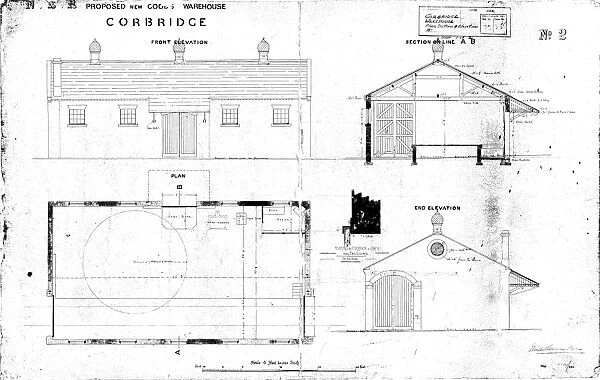 N. E. R Proposed New Goods Warehouse Corbridge [N. D]