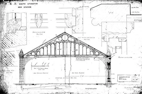 N. E. R South Stockton [Thornaby] New Station Details [1881]