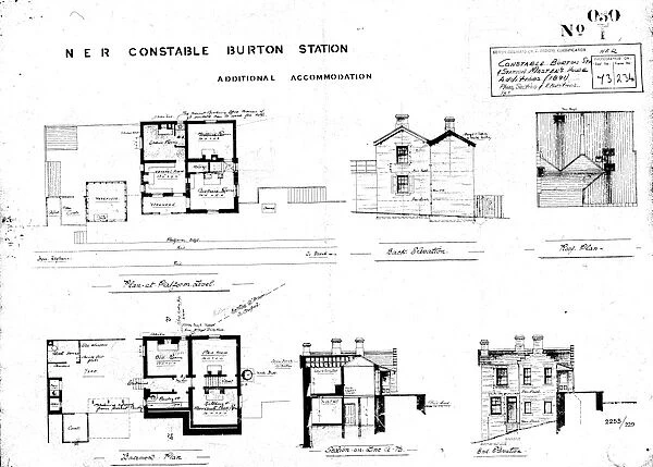 NER Constable Burton Station - Additional Accommodation [1891]