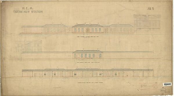NER Thirsk New Station - Plans, Sections and Elevations - Drawing No. 5 [ND]