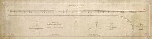 New Tay Viaduct. General Elevation and General Plan