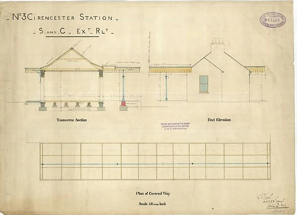 No. 3 Cirencester Station -s and C Extension Railway [1883]