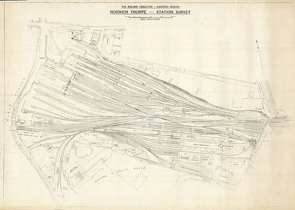 The Railway Executive Eastern Region - Norwich Thorpe - Station Survey