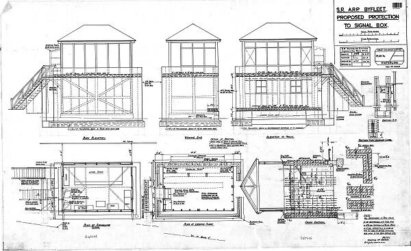 S. R. ARP Byfleet, Proposed Protection to Signal Box [1941]