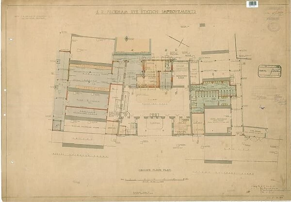 S. R Peckham Rye Station Improvements. Ground Floor Plan [1935]