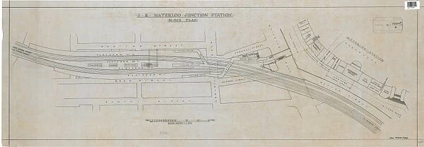 S. R Waterloo Junction Station Block Plan [N. D. ]