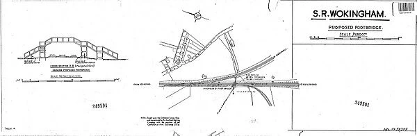 S. R. Wokingham Station - Proposed Footbridge [1941]
