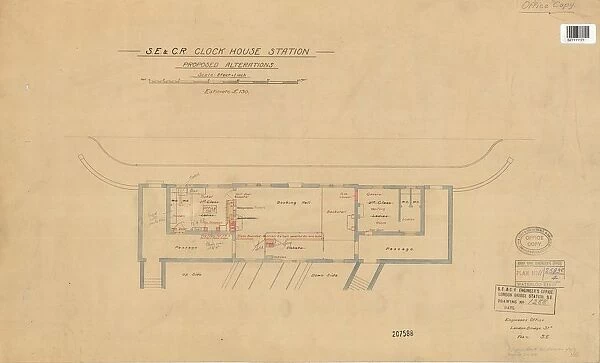 SE. & C. R. Clock House Station - Proposed Alterations [c1911]