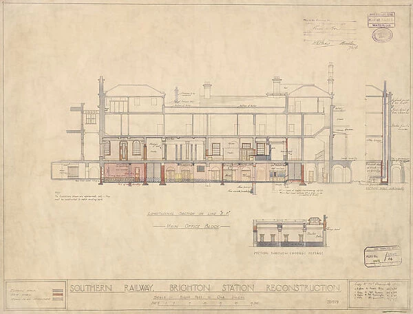 Southern Railway - Brighton Station Reconstruction Main Office [1928]