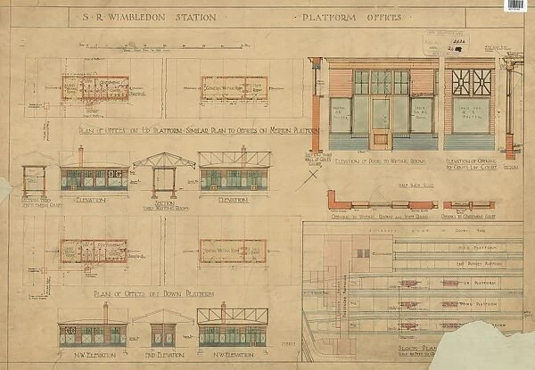 Southern Railway. Wimbledon Station. Platform Offices [c. 1927]