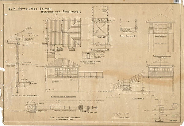 SR - Petts Wood Station - Details of Building for Passimeter [1929]