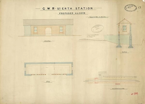 St Erth Station - Proposed Alcove [c. 1890]