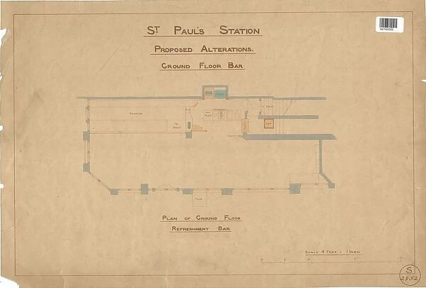 St Pauls Station Proposed Alterations - Ground Floor Bar [N. D]