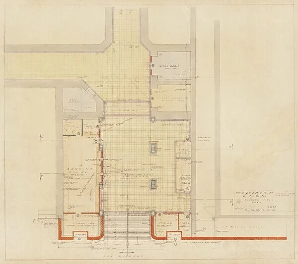 Stratford Station. London & North Eastern Railway. Stratford Station Booking Hall Plan (1939)