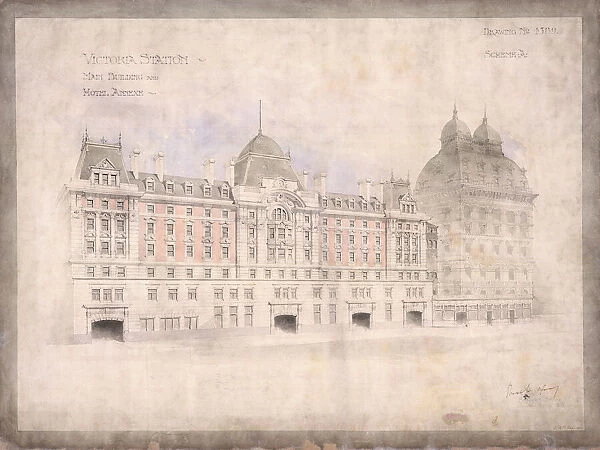 Victoria Station. Mainbuilding and Hotel Annexe (11  /  1900)