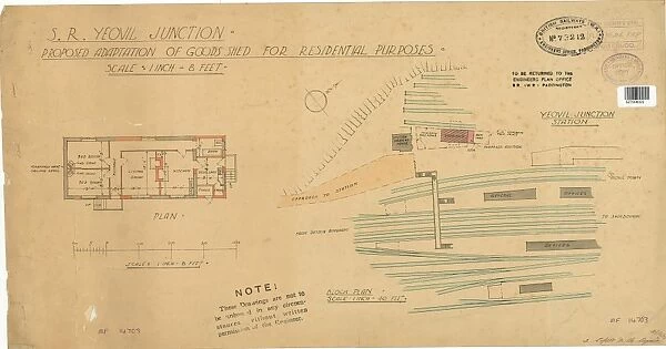 Yeovil Junction Proposed Adoption of Goods Shed for Residential Purposes [1948]