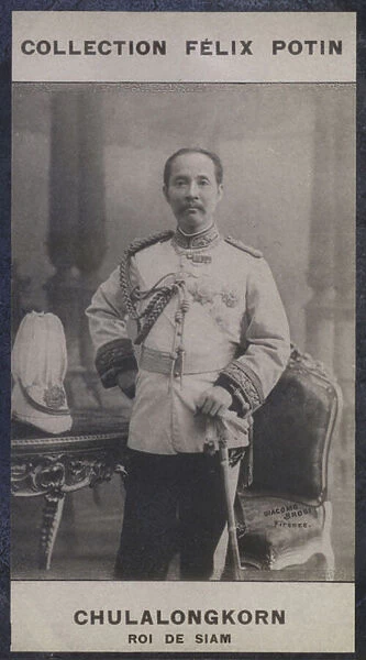Chulalongkorn, Roi De Siam (1853) (b  /  w photo)