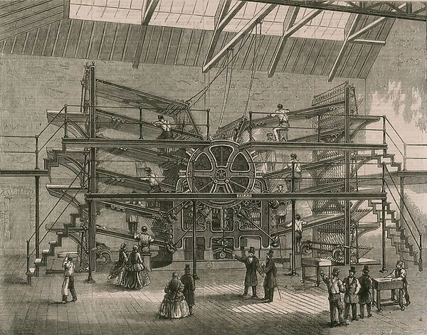 The Daily Telegraph Ten-Feeder Printing Machine (engraving)