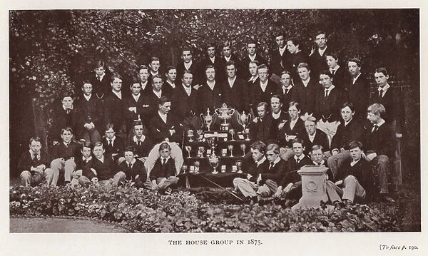 Evans, Eton: The House Group in 1875 (b  /  w photo)