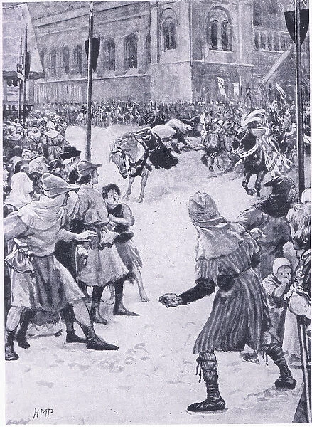 An incident in the coronation ceremonies of Edward I at Westminster