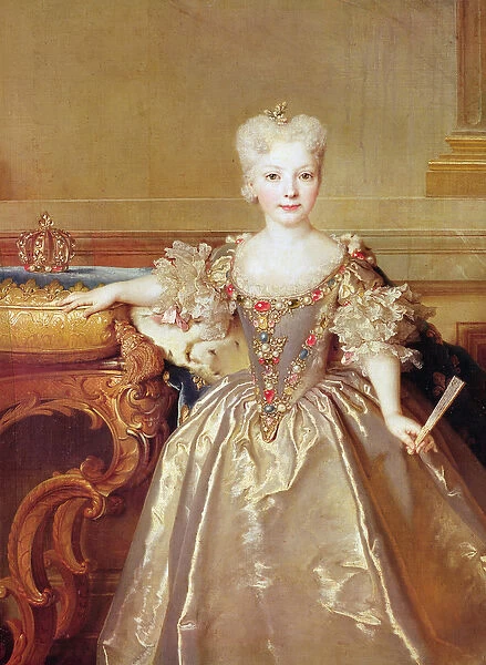 Infanta Maria Ana Victoria de Borbon, 1724 (oil on canvas) (detail of 38777)