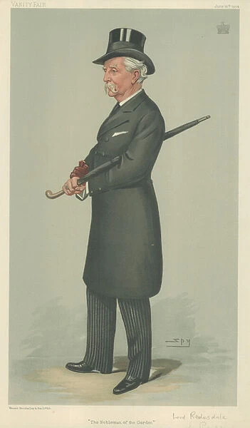 Lord Redesdale (colour litho)
