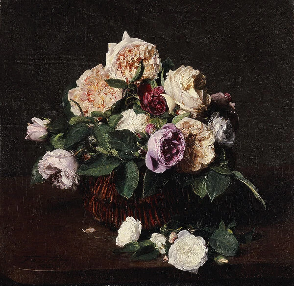 Vase of Flowers, 1876 (oil on canvas)