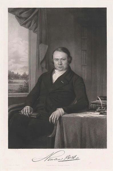 Portrait of Nicols Beets, print maker: Dirk Jurriaan Sluyter, Adrianus Johannes Ehnle