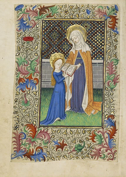 Saint Anne Teaching Virgin Read Master Sir John