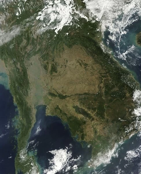 Satellite view of Indochina