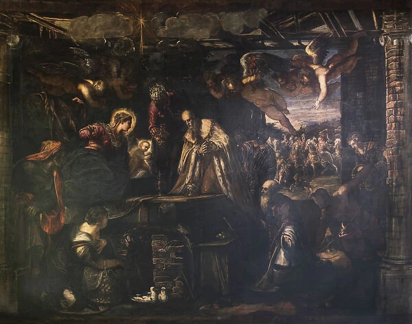 The Adoration of the Magi, 1582. Creator: Tintoretto, Jacopo (1518-1594)