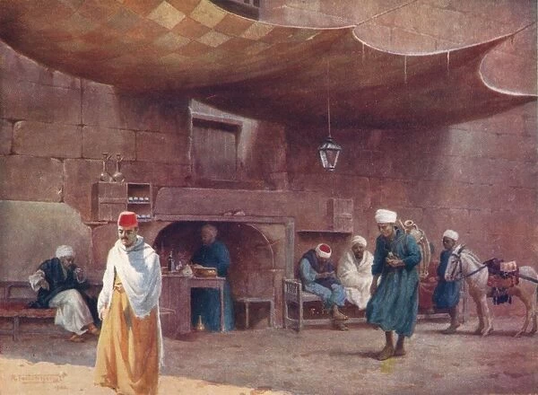 An Arab Cafe, Cairo, c1880, (1904). Artist: Robert George Talbot Kelly