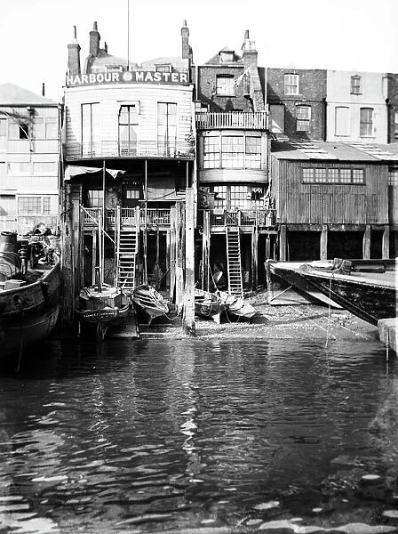 The Harbour Masters office at 74 Narrow Street, Limehouse, London, c1905. Artist