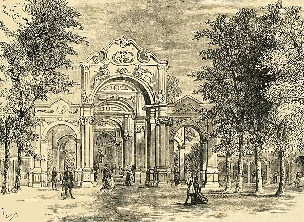 The Italian Walk, Vauxhall Gardens, (c1878). Creator: Unknown