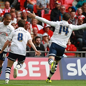 Jermaine Beckford's Thrilling Goal and Euphoric Celebration: Preston North End's Play-Off Final Victory at Wembley Stadium (24/5/15)