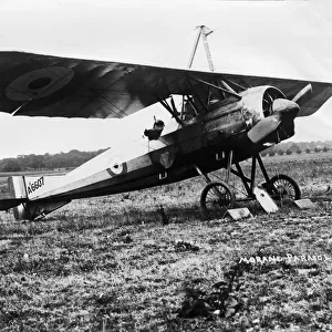 Morane-Soulnier Type La Parasol During WW1 Parked with C?